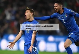 欧洲杯2027,欧洲杯2024赛程时间表第一场