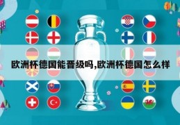 欧洲杯德国能晋级吗,欧洲杯德国怎么样